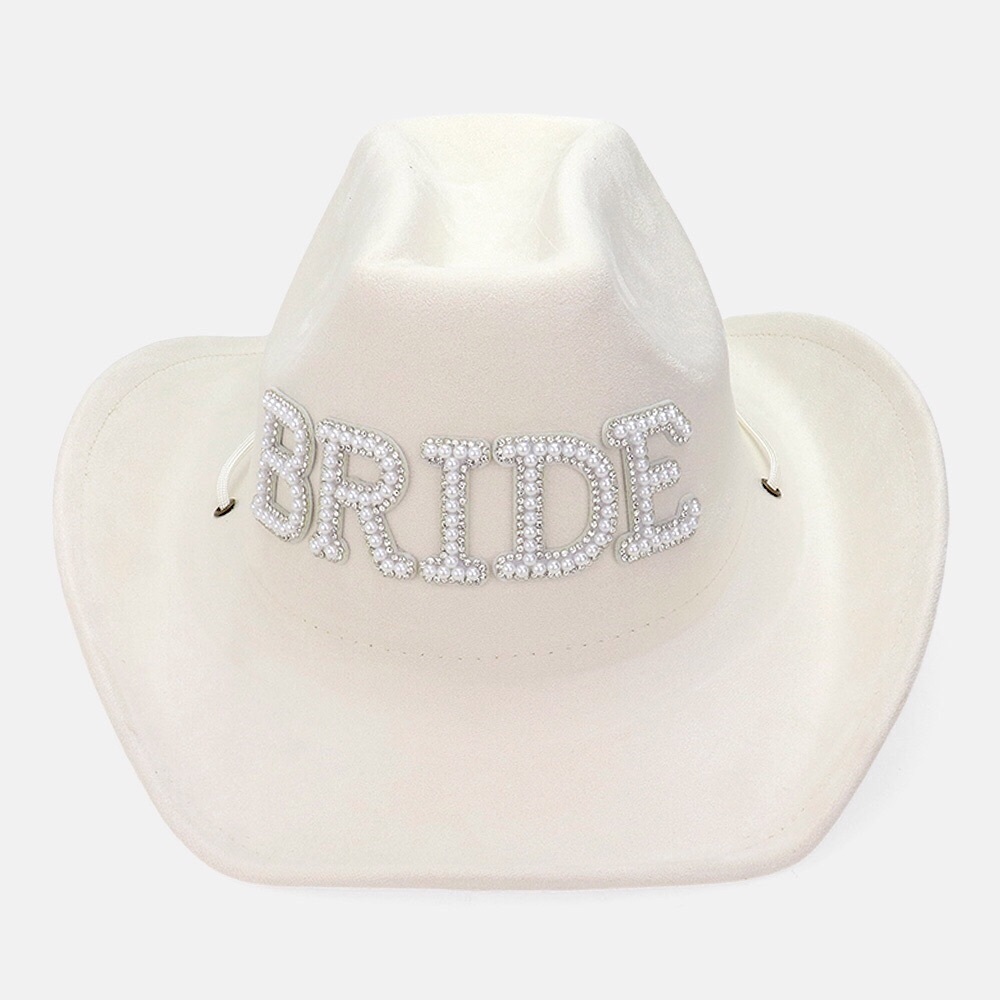 Bling Studded BRIDE Pointed Cowboy Hat